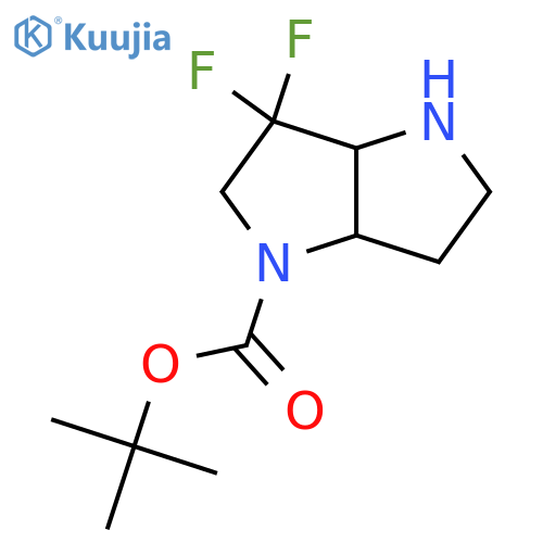 tert-butyl 6,6-difluoro-1,2,3,3a,5,6a-hexahydropyrrolo[3,2-b]pyrrole-4-carboxylate structure