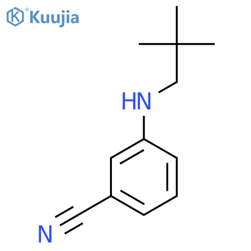 3-[(2,2-Dimethylpropyl)amino]benzonitrile structure