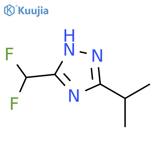 5-(difluoromethyl)-3-(propan-2-yl)-1H-1,2,4-triazole structure