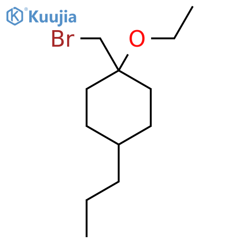 1-(bromomethyl)-1-ethoxy-4-propylcyclohexane structure