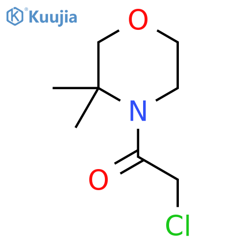 2-Chloro-1-(3,3-dimethylmorpholin-4-yl)ethanone structure