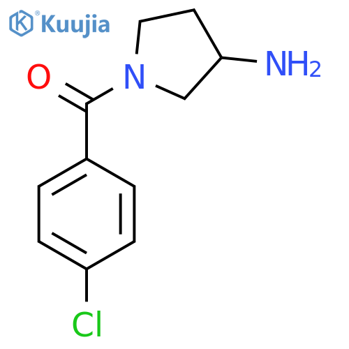 (3-Aminopyrrolidin-1-yl)(4-chlorophenyl)methanone structure