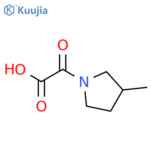 2-(3-methylpyrrolidin-1-yl)-2-oxoacetic acid structure