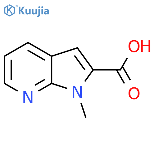1-Methyl-1h-pyrrolo[2,3-b]pyridine-2-carboxylic acid structure
