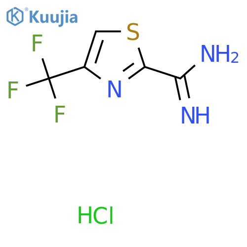 4-(Trifluoromethyl)thiazole-2-carboximidamide hydrochloride structure