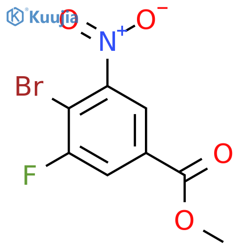 Methyl 4-bromo-3-fluoro-5-nitrobenzoate structure
