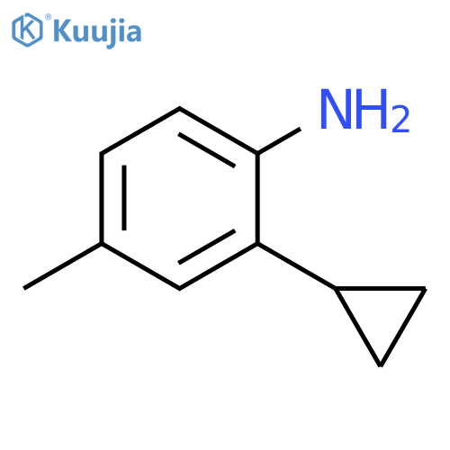 Benzenamine, 2-cyclopropyl-4-methyl- structure