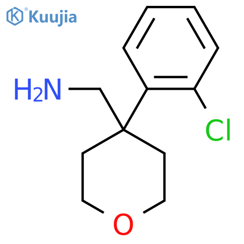 1-[4-(2-chlorophenyl)oxan-4-yl]methanamine structure