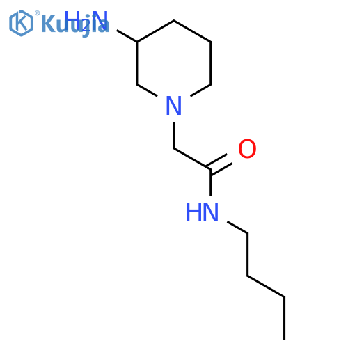 2-(3-Aminopiperidin-1-yl)-N-butylacetamide structure