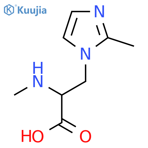 3-(2-methyl-1H-imidazol-1-yl)-2-(methylamino)propanoic acid structure
