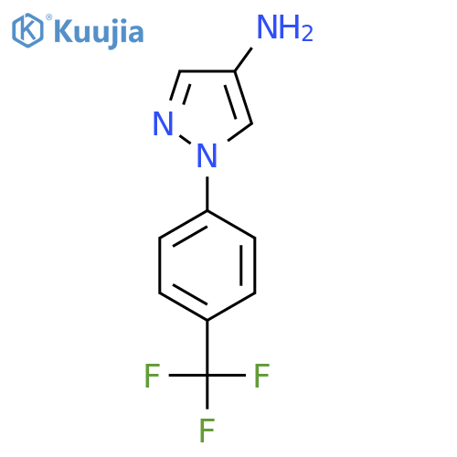 1-4-(trifluoromethyl)phenyl-1H-pyrazol-4-amine structure