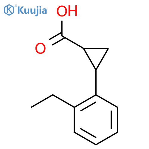2-(2-Ethylphenyl)cyclopropane-1-carboxylic acid structure