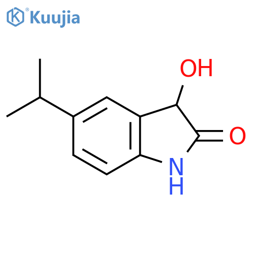2H-Indol-2-one, 1,3-dihydro-3-hydroxy-5-(1-methylethyl)- structure