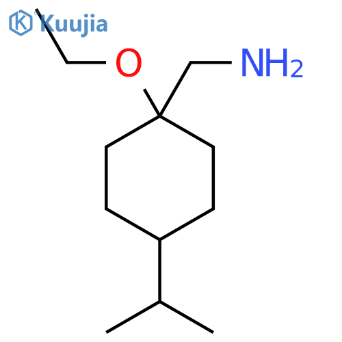 1-ethoxy-4-(propan-2-yl)cyclohexylmethanamine structure