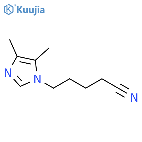5-(4,5-dimethyl-1H-imidazol-1-yl)pentanenitrile structure