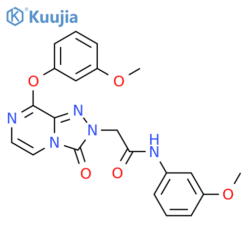 2-[8-(3-methoxyphenoxy)-3-oxo-2H,3H-[1,2,4]triazolo[4,3-a]pyrazin-2-yl]-N-(3-methoxyphenyl)acetamide structure