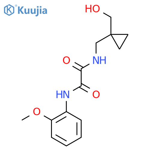N-{1-(hydroxymethyl)cyclopropylmethyl}-N'-(2-methoxyphenyl)ethanediamide structure