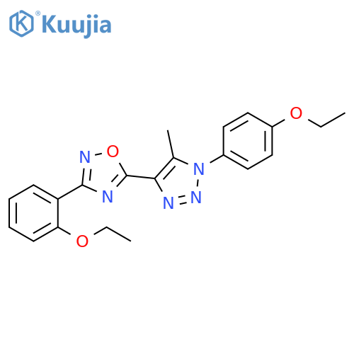 3-(2-Ethoxyphenyl)-5-[1-(4-ethoxyphenyl)-5-methyl-1H-1,2,3-triazol-4-yl]-1,2,4-oxadiazole structure