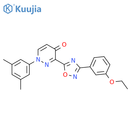 1-(3,5-dimethylphenyl)-3-[3-(3-ethoxyphenyl)-1,2,4-oxadiazol-5-yl]-1,4-dihydropyridazin-4-one structure