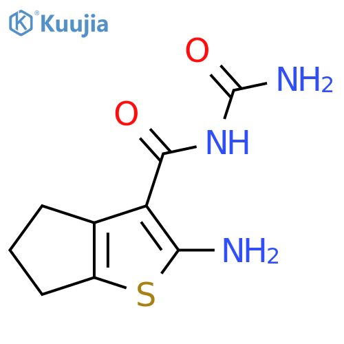 {2-amino-4H,5H,6H-cyclopenta[b]thiophene-3-carbonyl}urea structure
