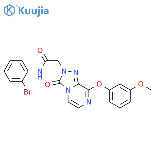 N-(2-bromophenyl)-2-[8-(3-methoxyphenoxy)-3-oxo-2H,3H-[1,2,4]triazolo[4,3-a]pyrazin-2-yl]acetamide structure