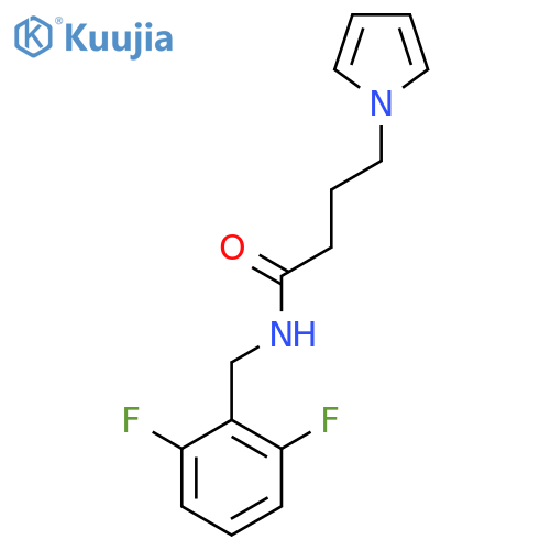 N-(2,6-difluorophenyl)methyl-4-(1H-pyrrol-1-yl)butanamide structure