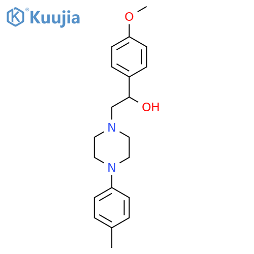 1-(4-methoxyphenyl)-2-4-(4-methylphenyl)piperazin-1-ylethan-1-ol structure