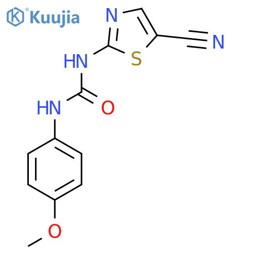 3-(5-cyano-1,3-thiazol-2-yl)-1-(4-methoxyphenyl)urea structure