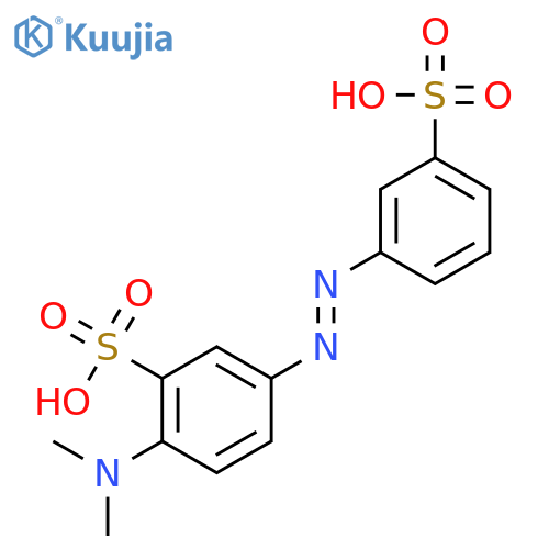 Benzenesulfonic acid,2-(dimethylamino)-5-[2-(3-sulfophenyl)diazenyl]- structure