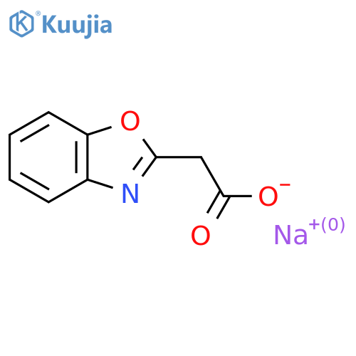 sodium 2-(1,3-benzoxazol-2-yl)acetate structure