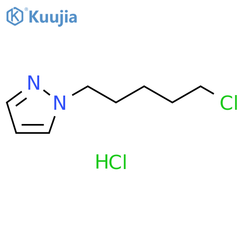 1-(5-chloropentyl)-1H-pyrazole hydrochloride structure