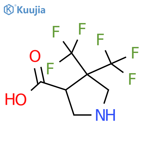 4,4-bis(trifluoromethyl)pyrrolidine-3-carboxylic acid structure