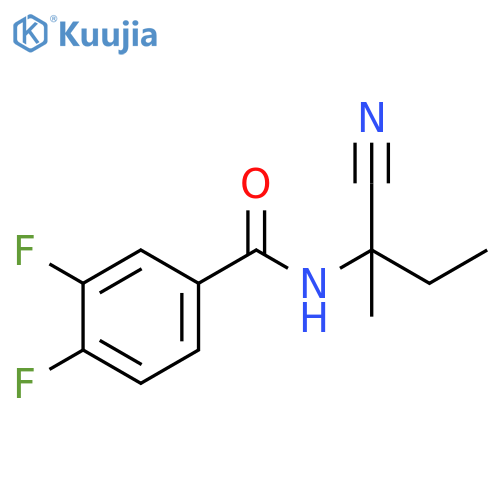 N-(1-Cyano-1-methylpropyl)-3,4-difluorobenzamide structure