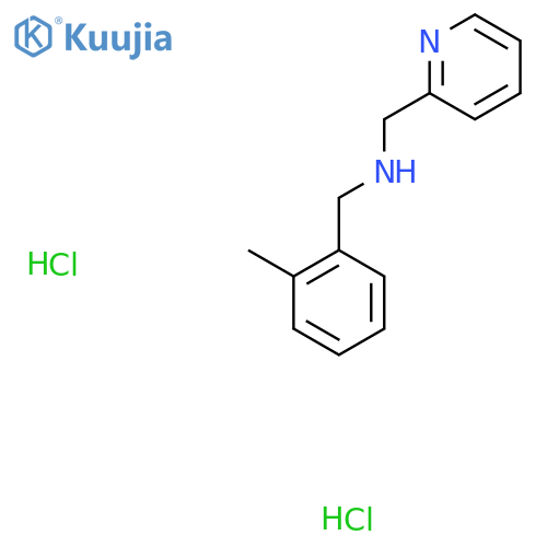 [(2-methylphenyl)methyl][(pyridin-2-yl)methyl]amine dihydrochloride structure