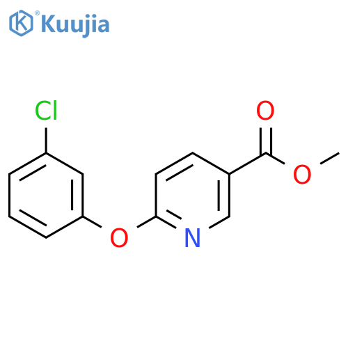 6-(3-Chloro-phenoxy)-nicotinic acid methyl ester structure