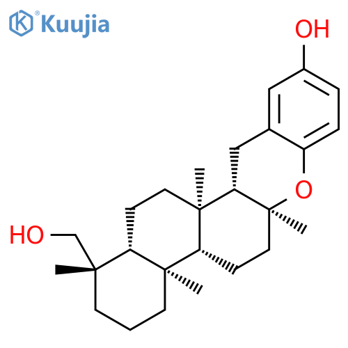 1H-Naphtho[2,1-a]xanthene-1-methanol,2,3,4,4a,4b,5,6,6a,12,12a,12b,13,14,14a-tetradecahydro-10-hydroxy-1,4a,6a,12b-tetramethyl-,(1S,4aR,4bR,6aS,12aS,12bR,14aR)- structure