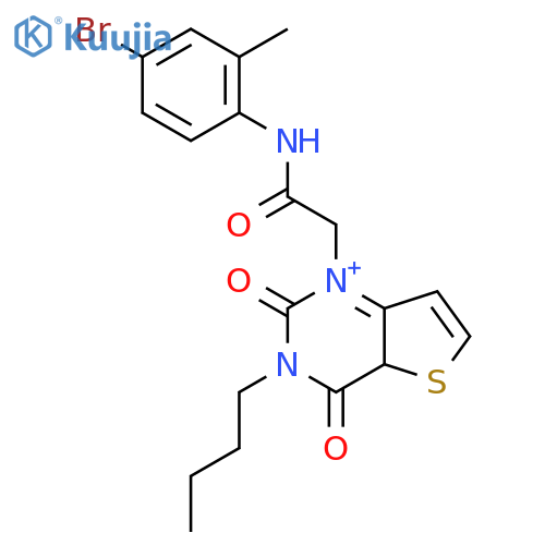 N-(4-bromo-2-methylphenyl)-2-{3-butyl-2,4-dioxo-1H,2H,3H,4H-thieno[3,2-d]pyrimidin-1-yl}acetamide structure