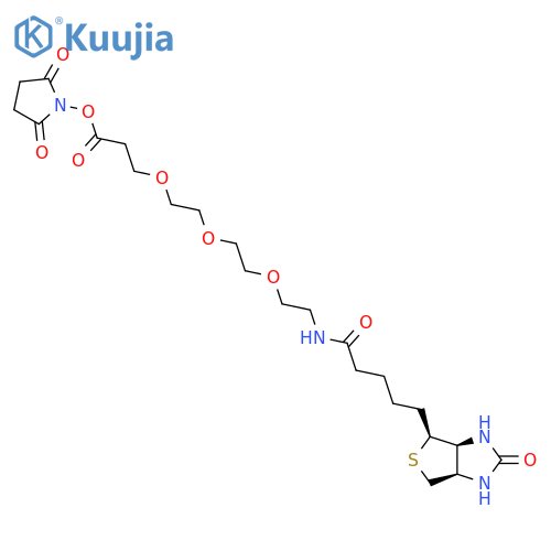 Biotin-PEG3-NHS ester structure