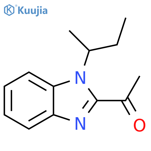 1-(1-(sec-Butyl)-1H-benzo[d]imidazol-2-yl)ethanone structure