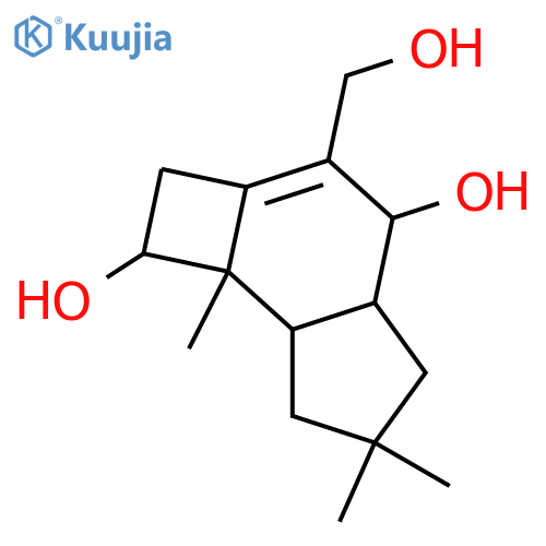 6-Protoilludene-4,8,14-triol; (4α,8β)-form structure