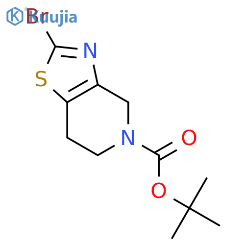 tert-butyl 2-bromo-6,7-dihydro-4H-thiazolo[4,5-c]pyridine-5-carboxylate structure