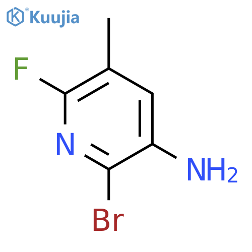 2-bromo-6-fluoro-5-methylpyridin-3-amine structure