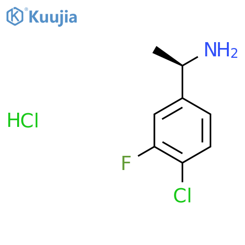 (R)-1-(4-Chloro-3-fluorophenyl)ethanamine hydrochloride structure