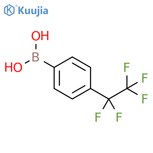 4-(pentafluoroethyl)phenylboronic acid structure