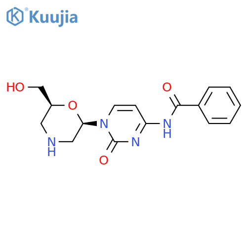 N-1,2-Dihydro-1-(2R,6S)-6-(hydroxymethyl)-2-morpholinyl-2-oxo-4-pyrimidinyl-benzamide structure