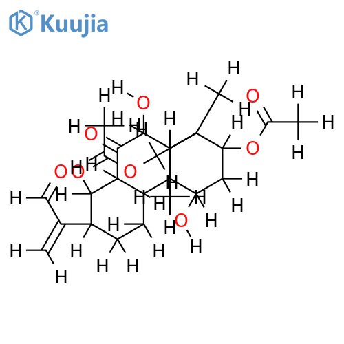 3beta,19-diacetoxy-1alpha,6beta-dihydroxy-7,16-dioxo-ent-abieta-15(17)-ene structure