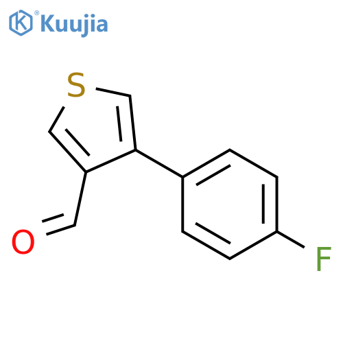 4-(4-Fluorophenyl)thiophene-3-carbaldehyde structure