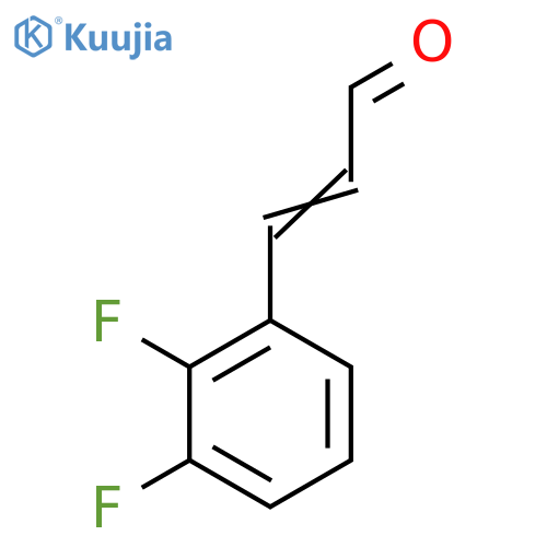 3-(2,3-difluorophenyl)prop-2-enal structure