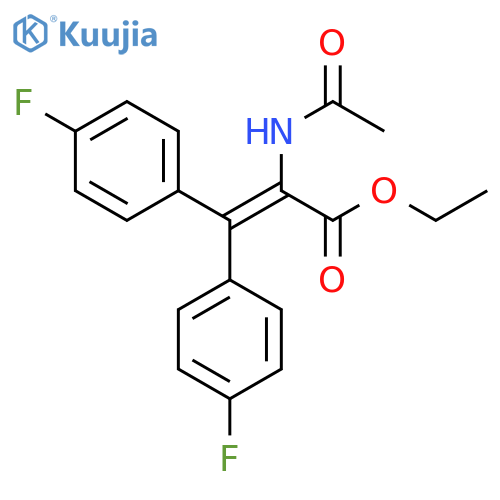 2-Propenoic acid, 2-(acetylamino)-3,3-bis(4-fluorophenyl)-, ethyl ester structure