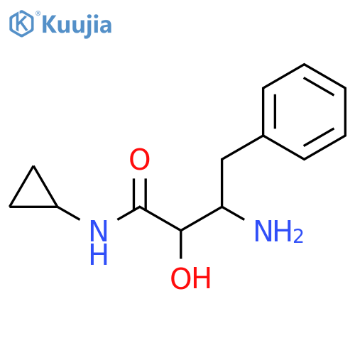 Benzenebutanamide, β-amino-N-cyclopropyl-α-hydroxy- structure